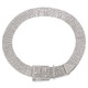 Women's Silver Row Rhinestone Diamante Waist Belt for Fashion Accessory